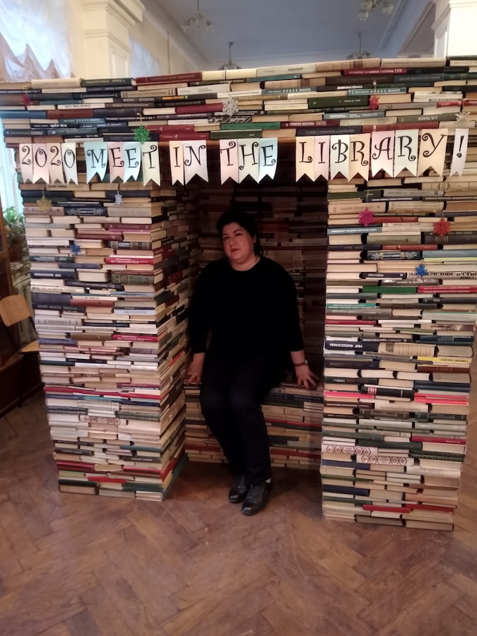 Пігулевська І.В. у книжковому будиночку